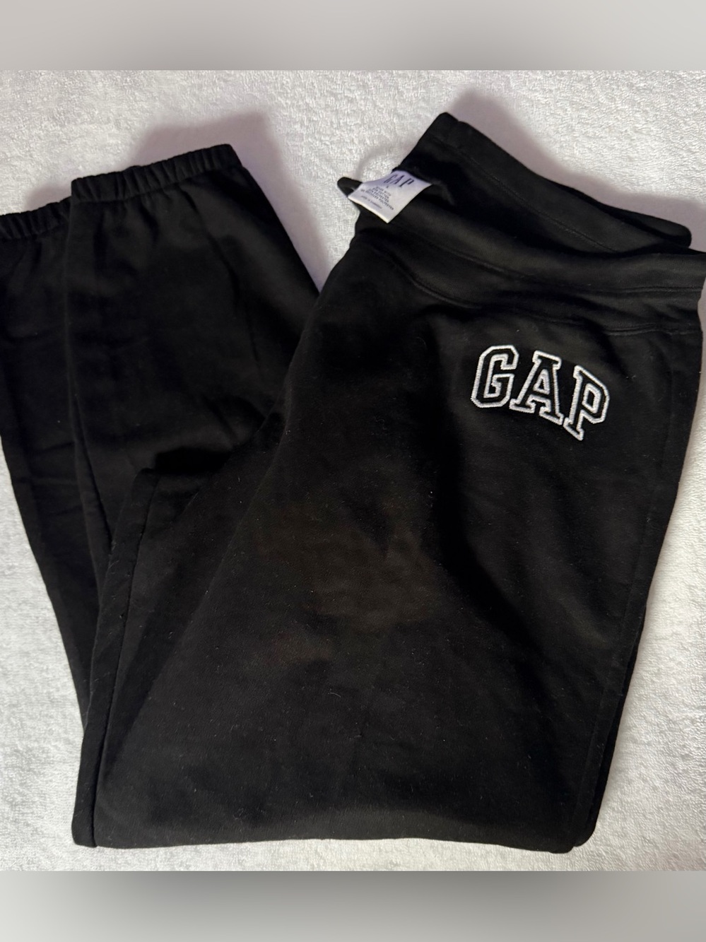 EUC Women GAP Black Joggers Sweatpants Size Large